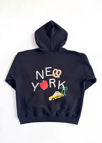 New York Forever Whipstitch Hoodie - Navy