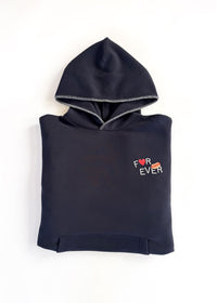 New York Forever Whipstitch Hoodie - Navy