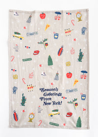 Season's Greetings Tea Towel - New York