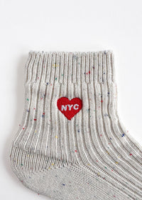 NYC Heart Icon Sock