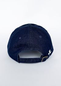 New York. Dad Hat - Dark Denim & White Embroidery