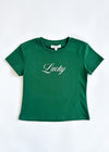 Lucky Baby Tee - Dark Green