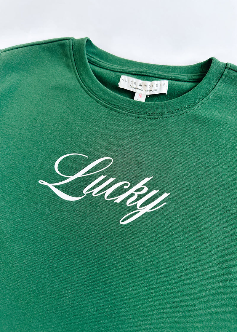 Lucky Baby Tee - Dark Green