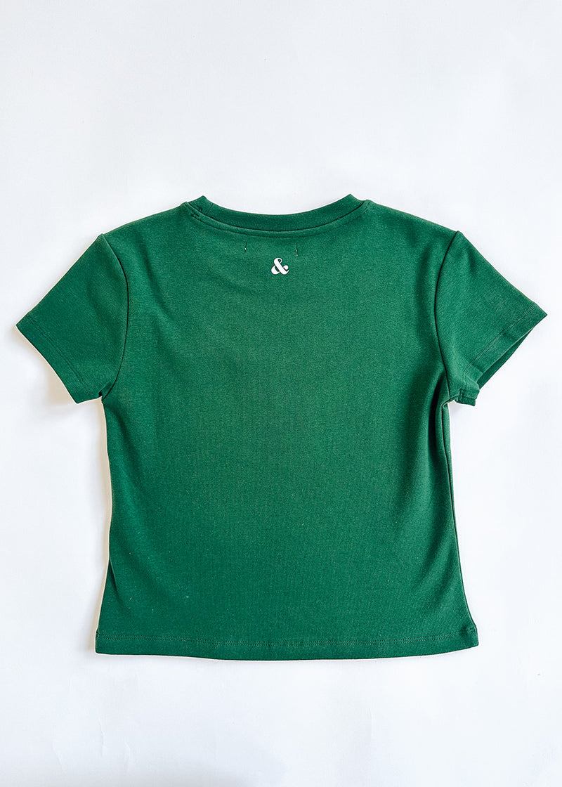 Lucky Baby Tee - Dark Green