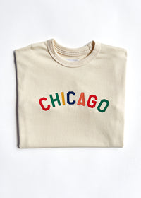 Sweet Home Chicago Oversized Tee - Multicolor