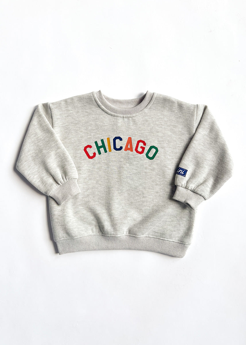 Sweet Home Chicago Oversized Sweatshirt - Multicolor