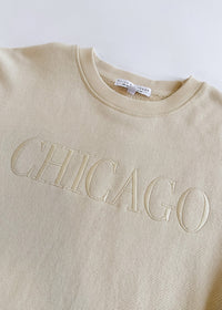 Chicago Embroidered Sweatshirt - Ivory