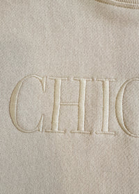 Chicago Embroidered Sweatshirt - Ivory