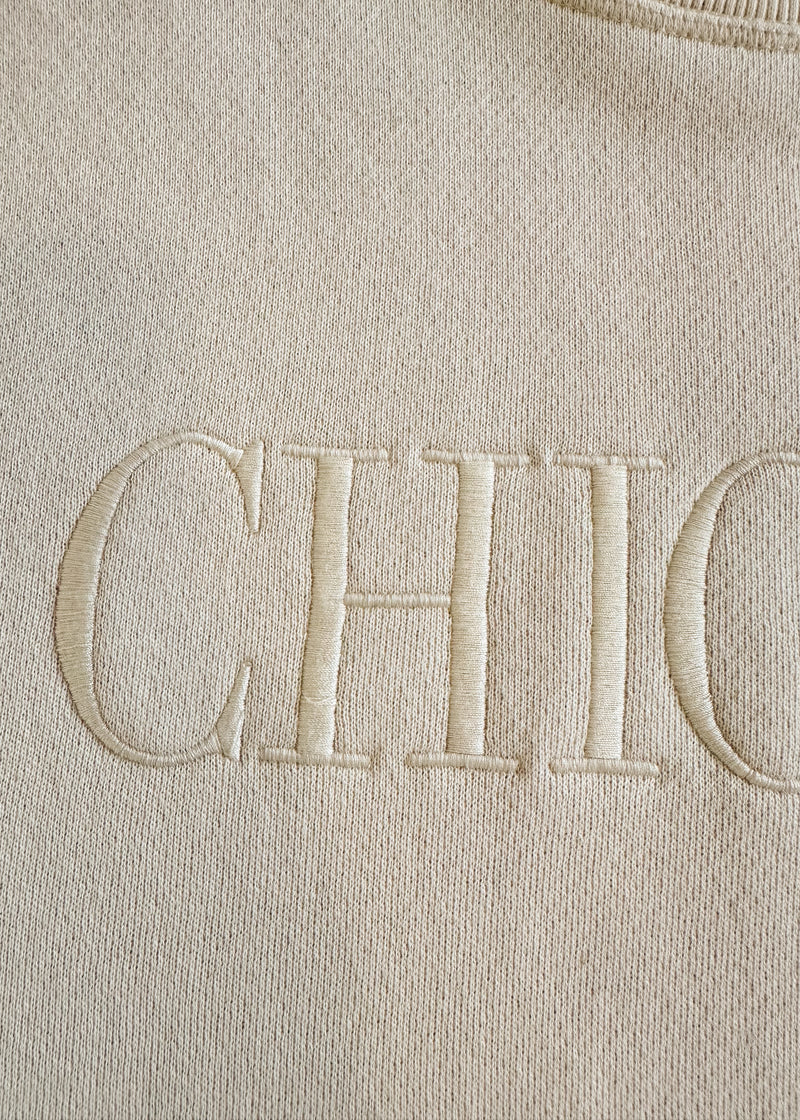 Chicago Embroidered Sweatshirt - Ivory