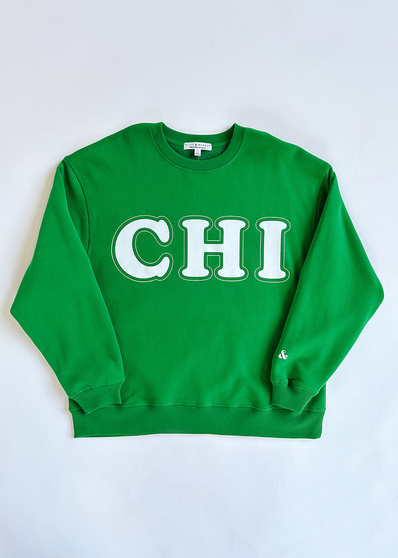 Chi Oversized Sweatshirt - Kelly Green