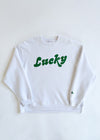 Lucky Oversized Sweatshirt - White