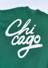 Chicago Script Cardigan - Green