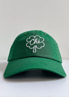 Chi Clover Chainstitch Hat - Emerald Green