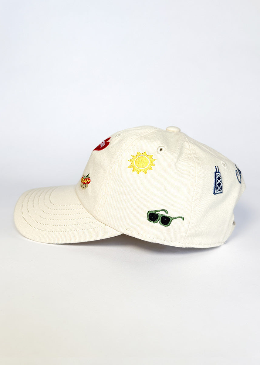 Youth Chicago Icons Hat - Ivory