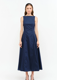 Iggy Boatneck Maxi Dress - Navy