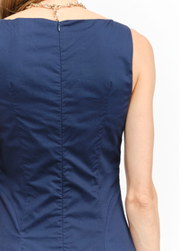 Iggy Boatneck Maxi Dress - Navy