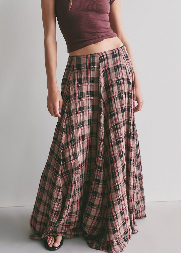 Ives Maxi Skirt - Chocolate Combo