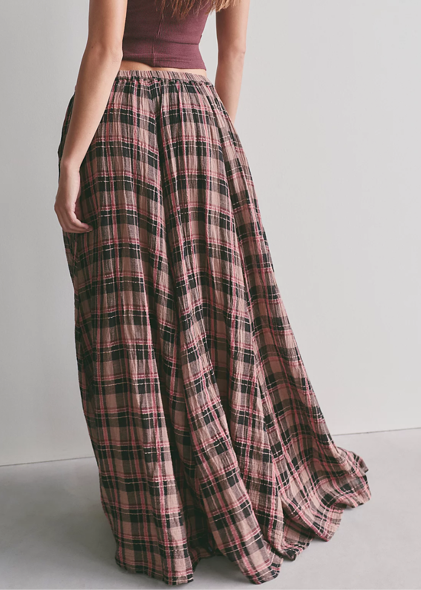 Ives Maxi Skirt - Chocolate Combo