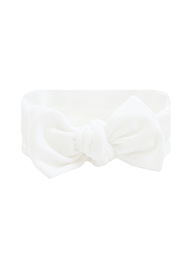 Velvet Knot Headband - Ivory