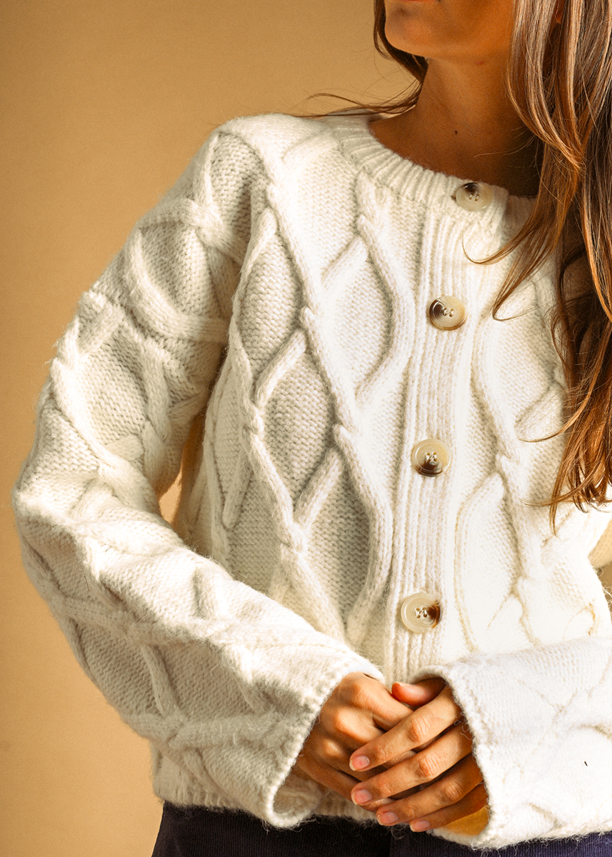 Quinn Cardigan - Cream