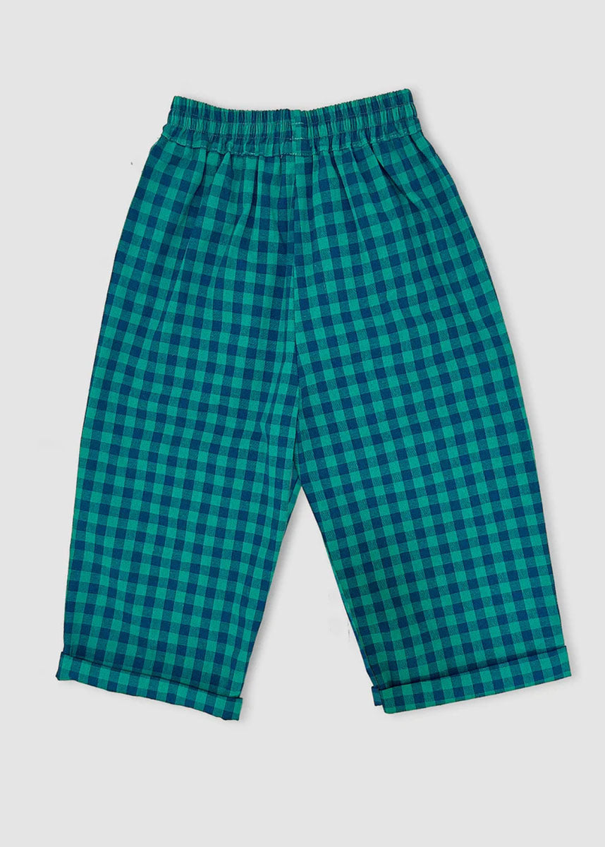 Blue Plaid Pants