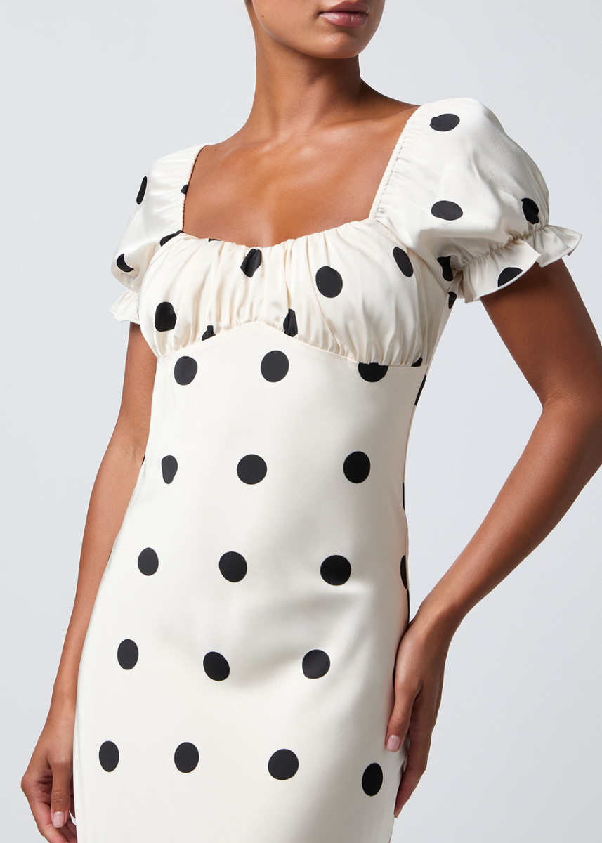 Keaton Puff Sleeve Maxi Dress - Ivory