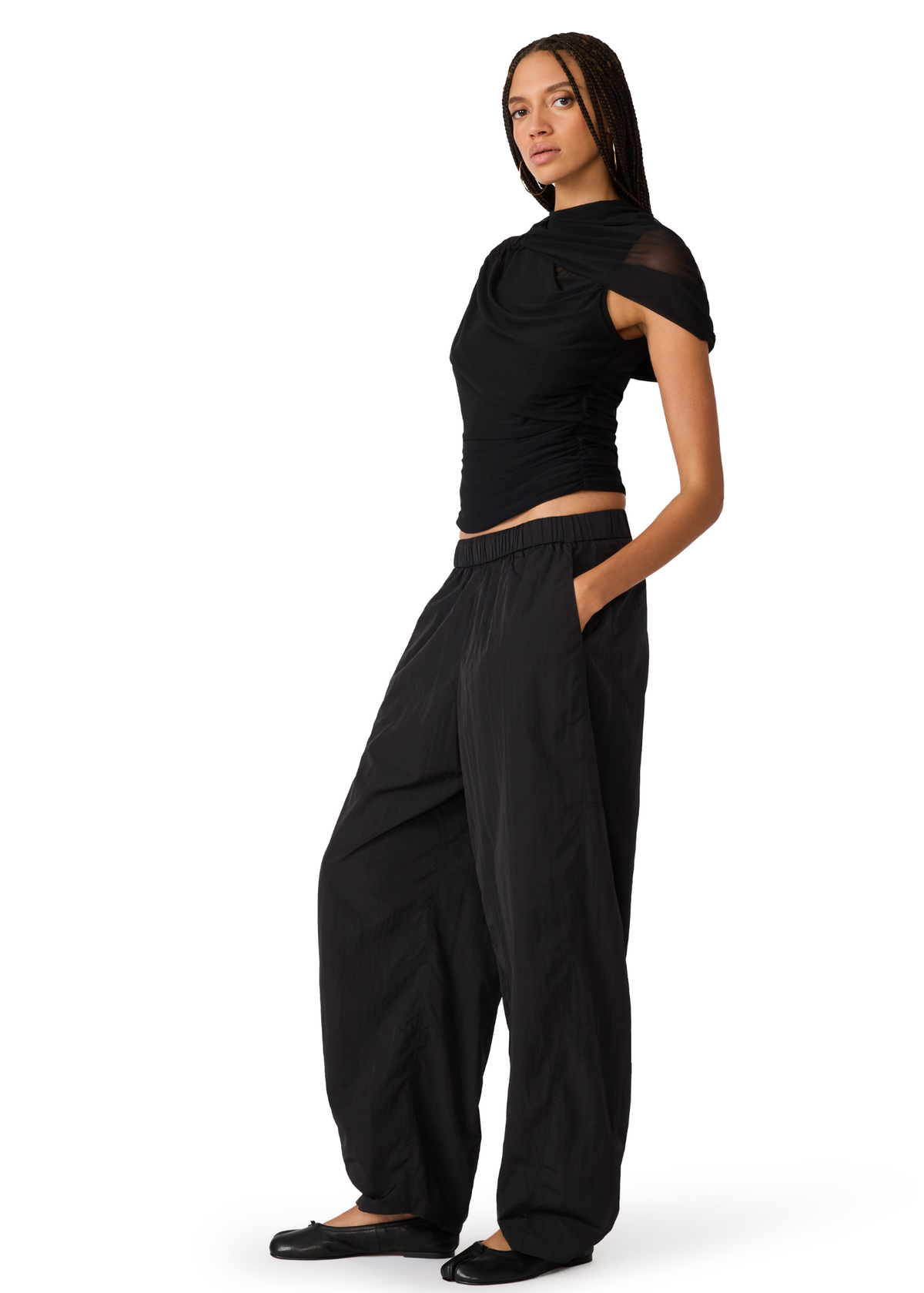 Kerry Mesh Top - Black