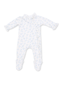 Kimono Ruffle Snap Footie - Rose Briar
