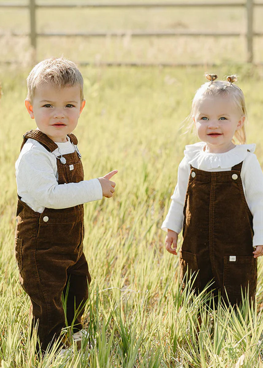Brown Corduroy Overalls