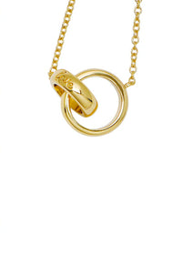 Love You Always Interlocking Circle Necklace