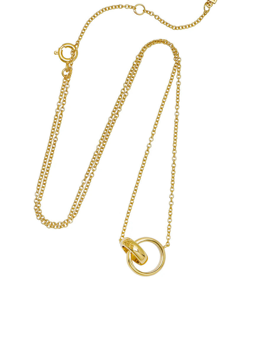 Love You Always Interlocking Circle Necklace