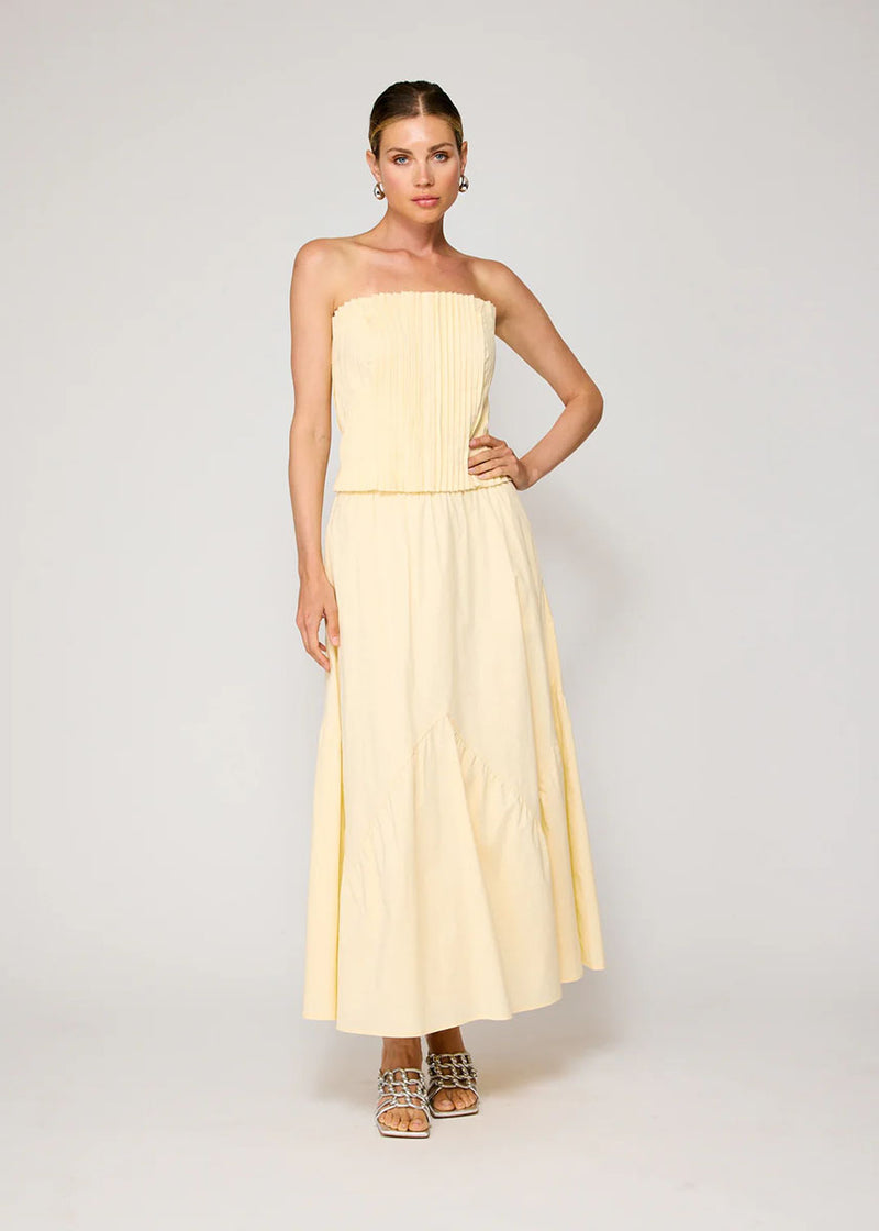 Abbott Maxi Skirt - Pale Yellow