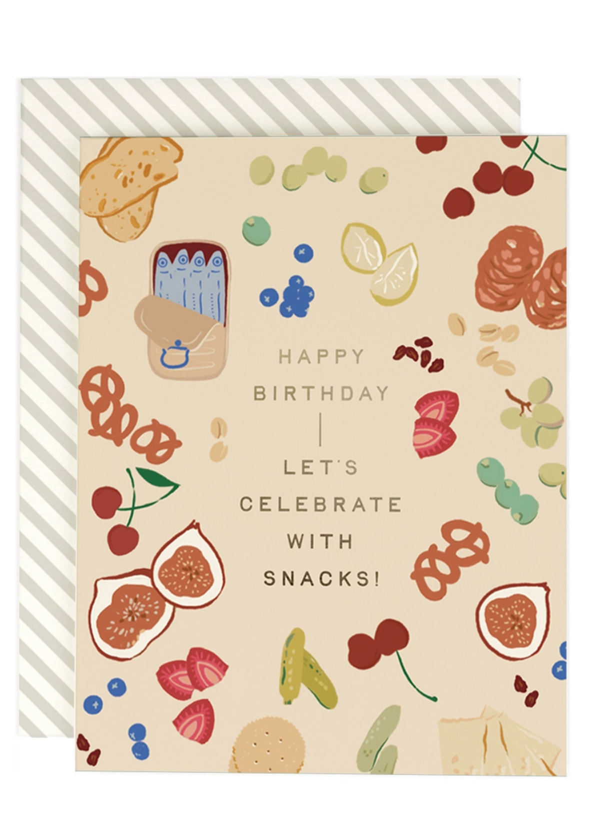 Let's Celebrate With Snacks Birthday Card