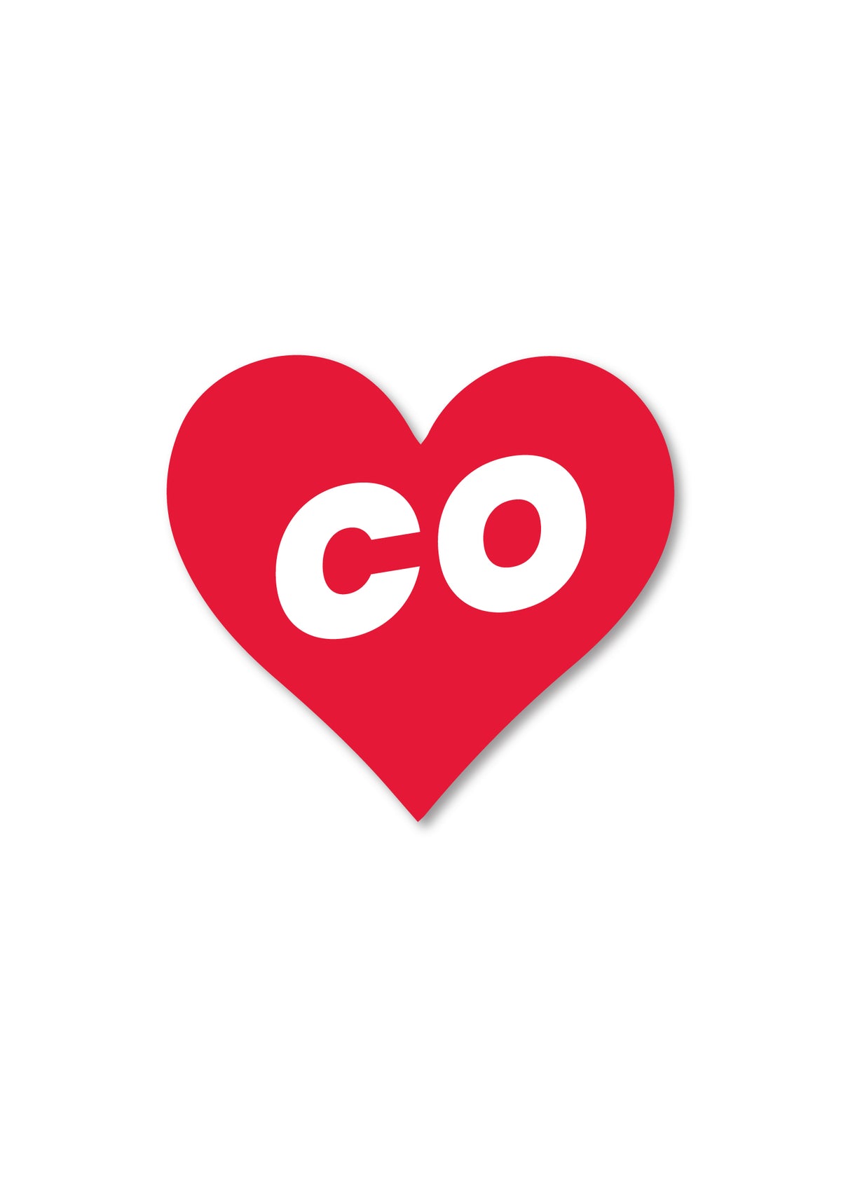 Love Heart Sticker - CO