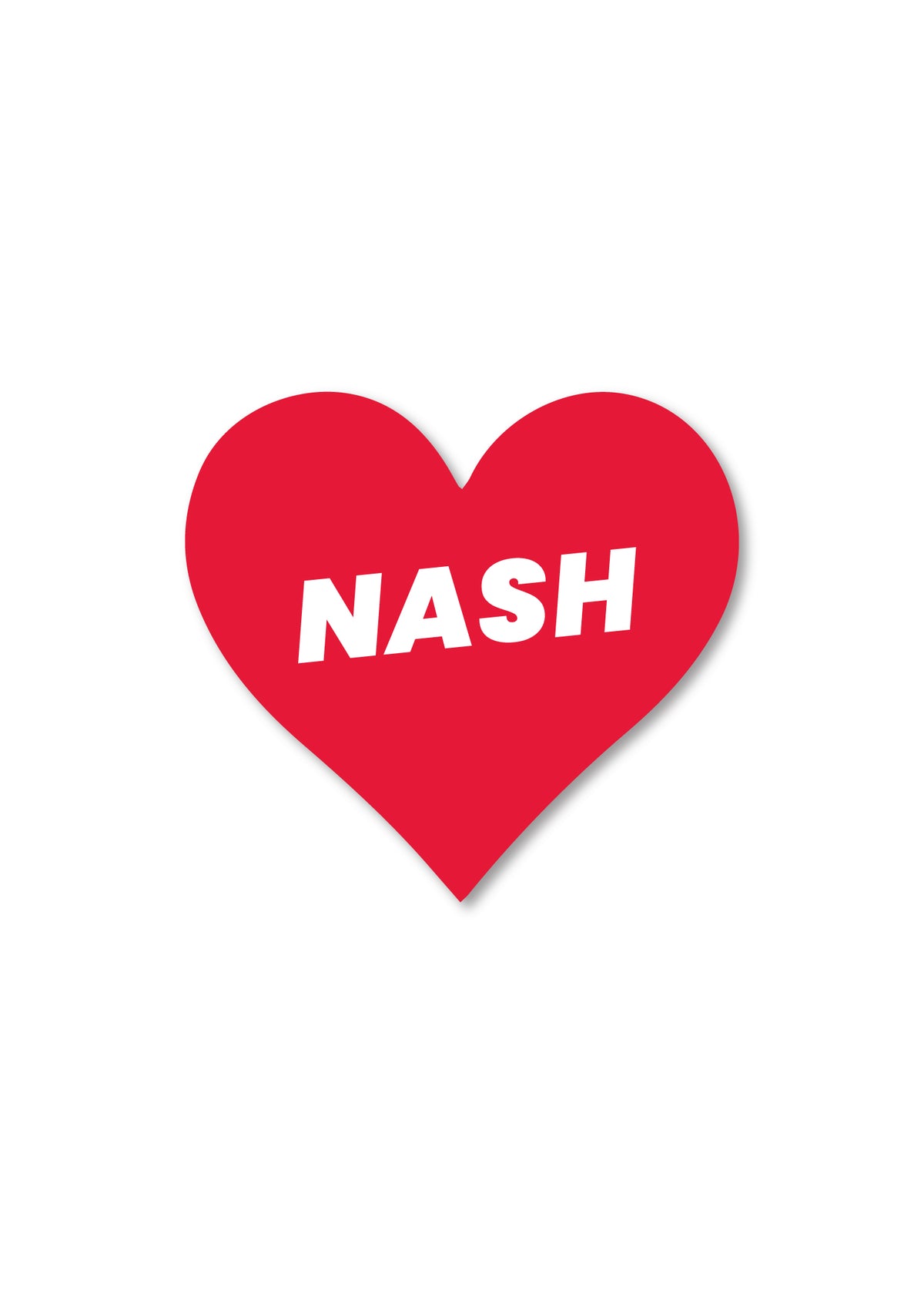 Love Heart Sticker - NASH