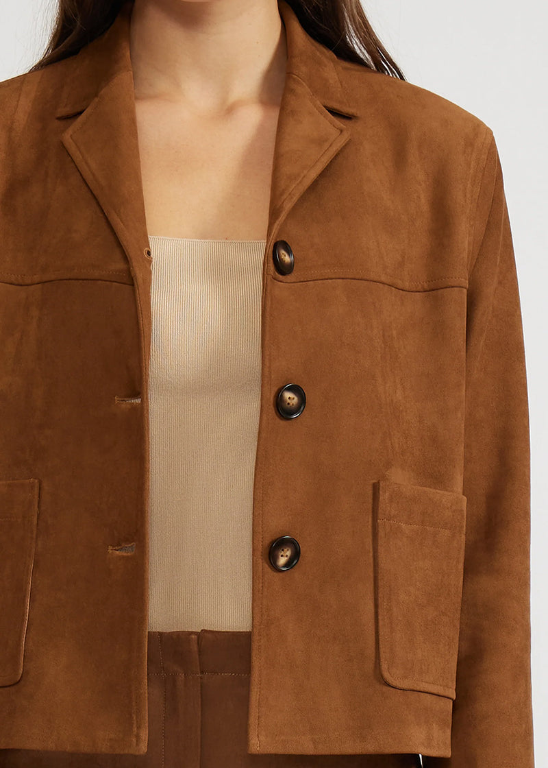 Brent Suede Jacket - Toffee