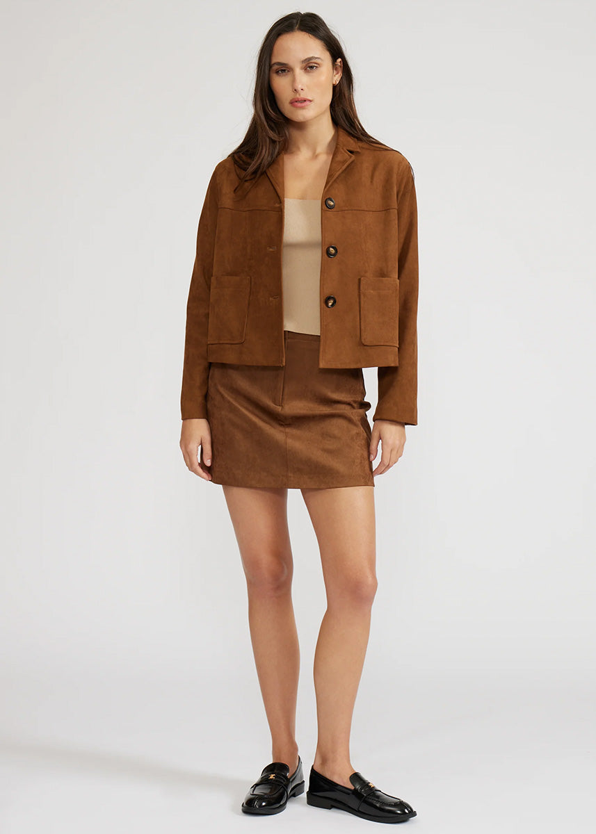 Brent Suede Jacket - Toffee