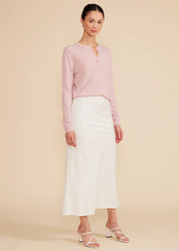 Stassi Bias Midi Skirt - White