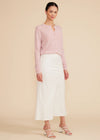 Stassi Bias Midi Skirt - White