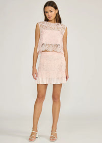 Zoey Lace Top - Light Pink