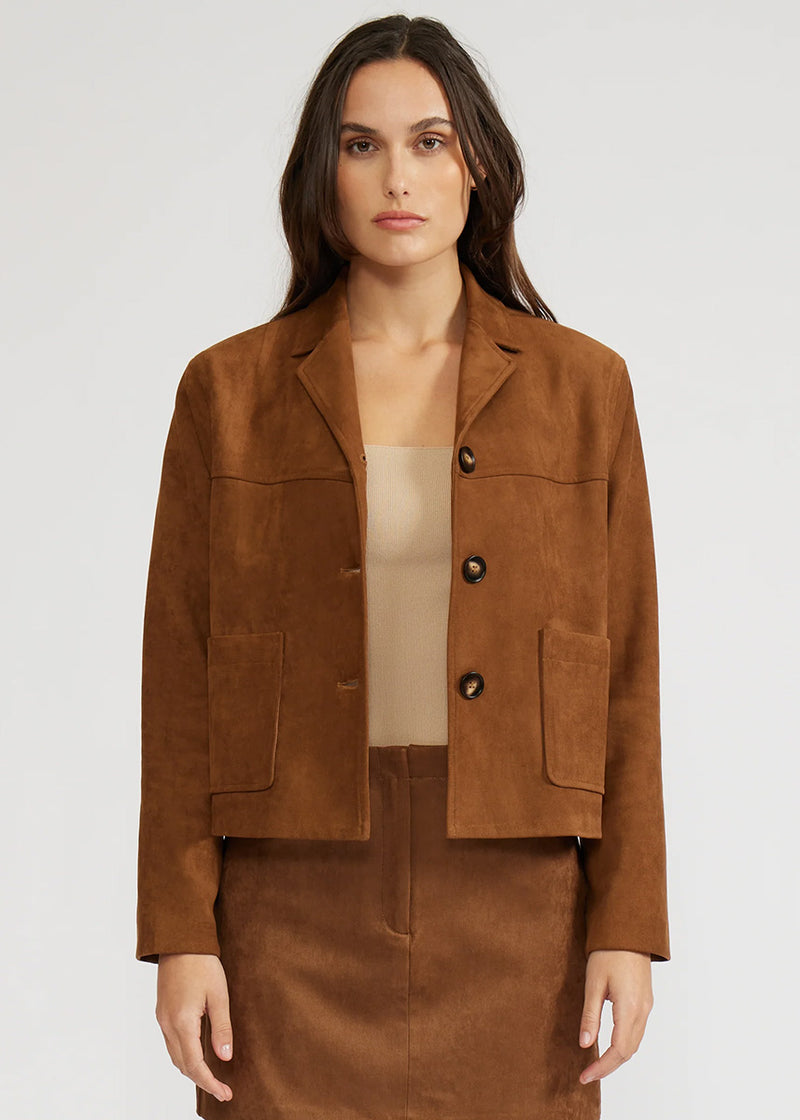 Brent Suede Jacket - Toffee