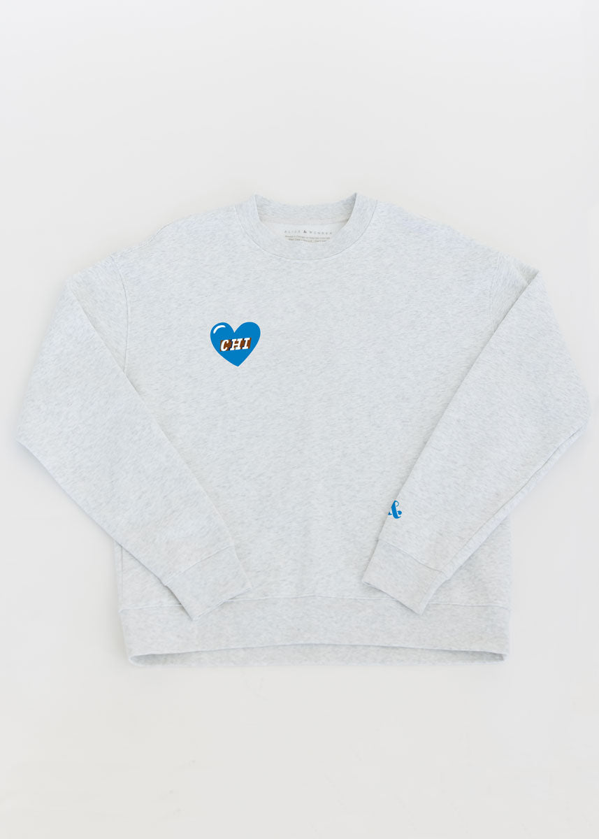 Pre-Order: Lurie Children's Hospital Patches Crewneck - Ash Grey