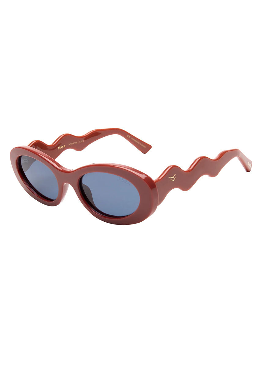 Maya Sunnies - Terracotta Navy