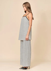 Anya Top - Black & White Grid