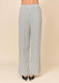 Anya Pants - Black & White Grid