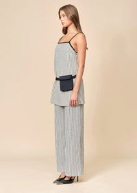 Anya Pants - Black & White Grid