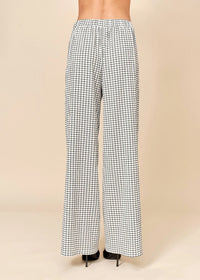 Anya Pants - Black & White Grid