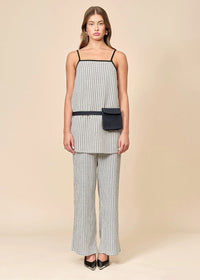 Anya Pants - Black & White Grid