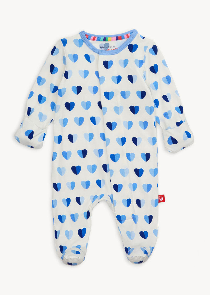 Modal Magnetic Footie - Blue XOXO
