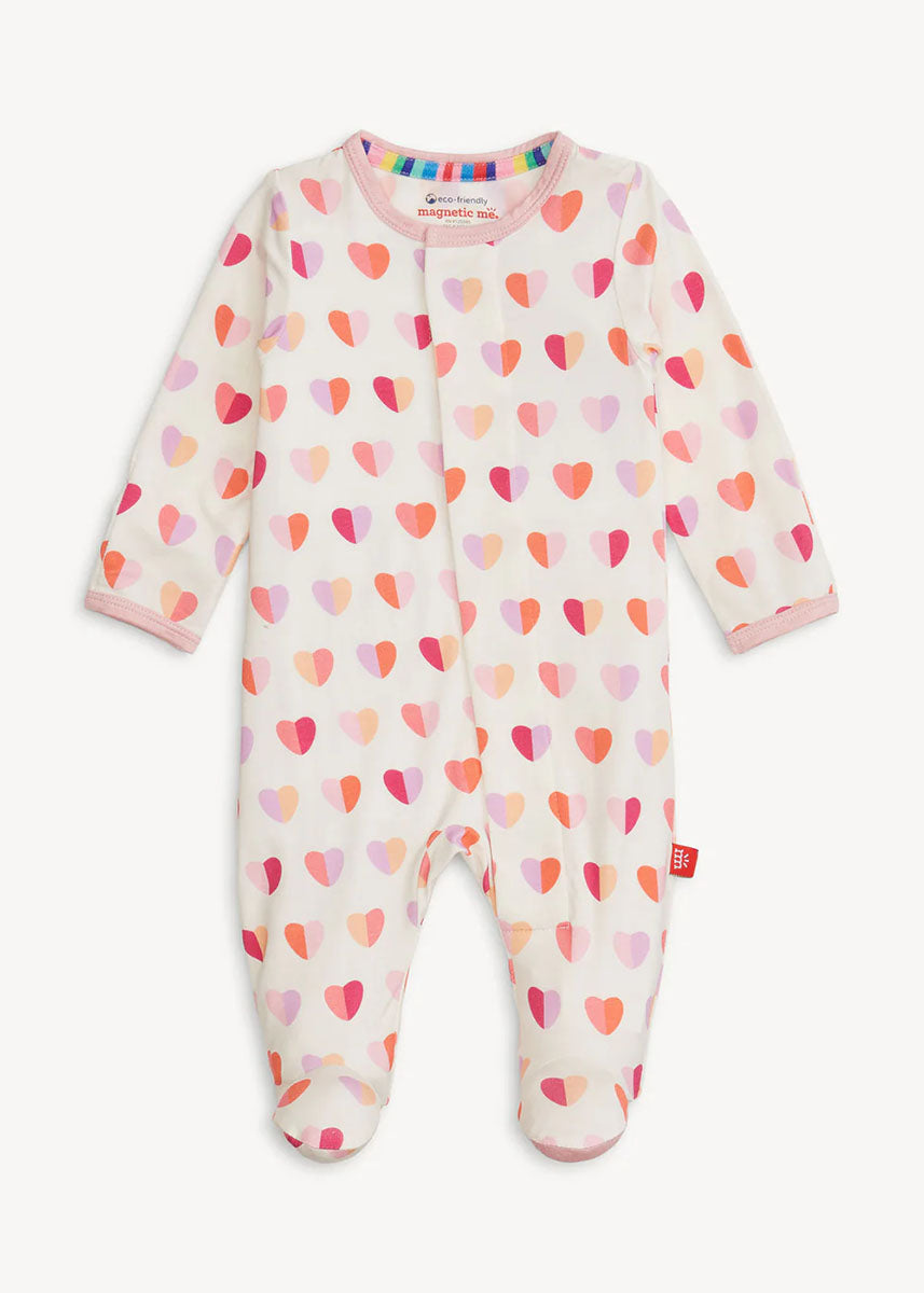 Modal Magnetic Footie - Pink XOXO